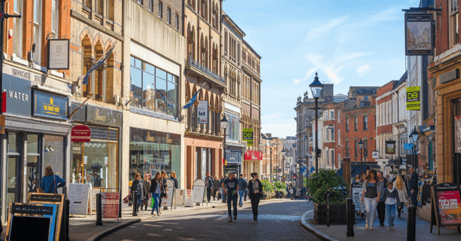 Cavendish and London Property Group Image of street view of Iron Gate, Derby City Centre